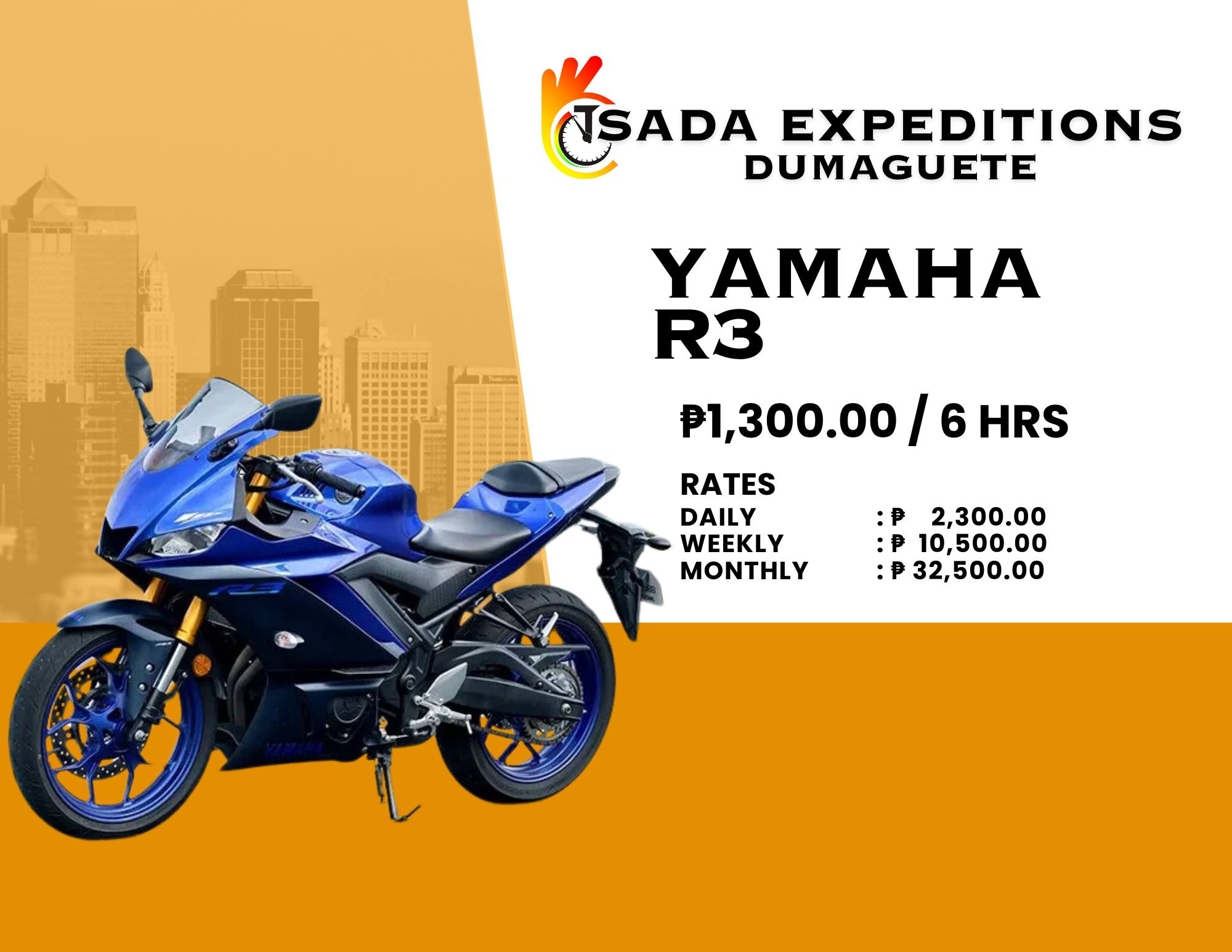 Yamaha R3 (Blue)